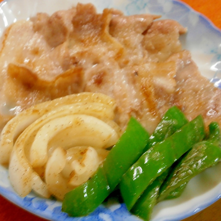 豚バラ塩焼き＆野菜ソテー